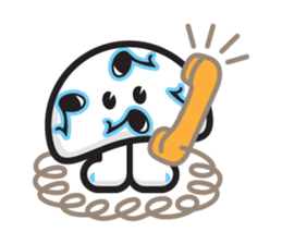 mi mu ru - mushroom fun sticker #1194734