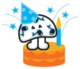 mi mu ru - mushroom fun sticker #1194735