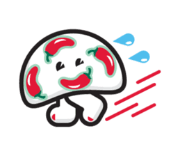 mi mu ru - mushroom fun sticker #1194737