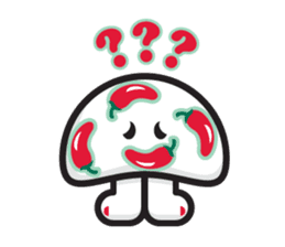 mi mu ru - mushroom fun sticker #1194739