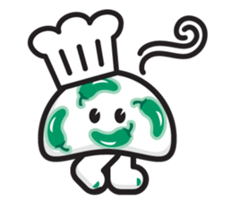 mi mu ru - mushroom fun sticker #1194740