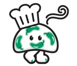 mi mu ru - mushroom fun sticker #1194740