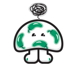 mi mu ru - mushroom fun sticker #1194741