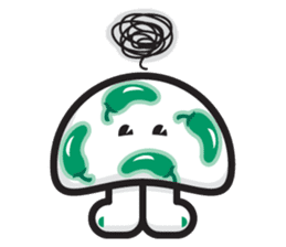 mi mu ru - mushroom fun sticker #1194741