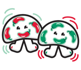 mi mu ru - mushroom fun sticker #1194742