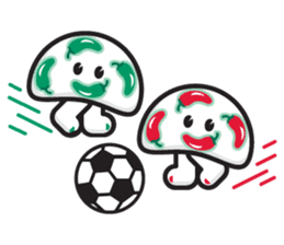 mi mu ru - mushroom fun sticker #1194744