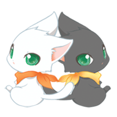 Twin Kittens Zucku Pocke By Ryo 01