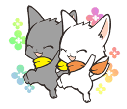 Twin kittens Zucku&Pocke sticker #1194786