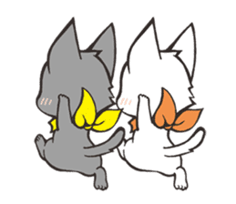 Twin kittens Zucku&Pocke sticker #1194788