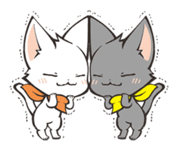 Twin kittens Zucku&Pocke sticker #1194789