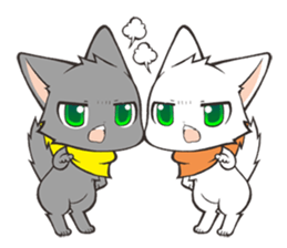 Twin kittens Zucku&Pocke sticker #1194790