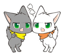 Twin kittens Zucku&Pocke sticker #1194790