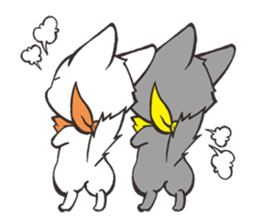 Twin kittens Zucku&Pocke sticker #1194793