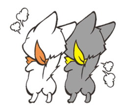 Twin kittens Zucku&Pocke sticker #1194793