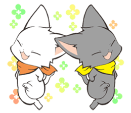 Twin kittens Zucku&Pocke sticker #1194799