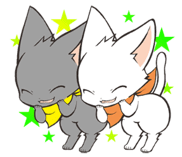 Twin kittens Zucku&Pocke sticker #1194800
