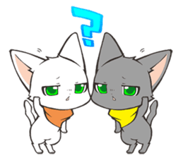 Twin kittens Zucku&Pocke sticker #1194803
