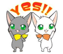 Twin kittens Zucku&Pocke sticker #1194806