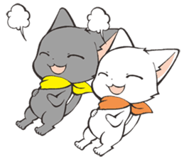 Twin kittens Zucku&Pocke sticker #1194819