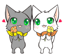 Twin kittens Zucku&Pocke sticker #1194821