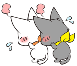 Twin kittens Zucku&Pocke sticker #1194822