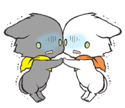 Twin kittens Zucku&Pocke sticker #1194823