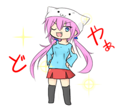 Daily of cat's ear sticker #1195029