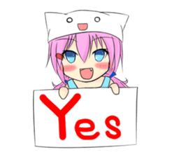 Daily of cat's ear sticker #1195030