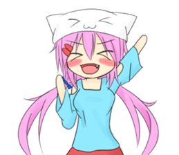 Daily of cat's ear sticker #1195032