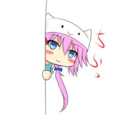 Daily of cat's ear sticker #1195038