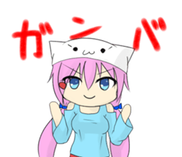 Daily of cat's ear sticker #1195041