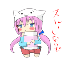 Daily of cat's ear sticker #1195042