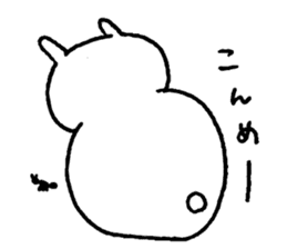 Miyazaki's White Rabbit sticker #1195878