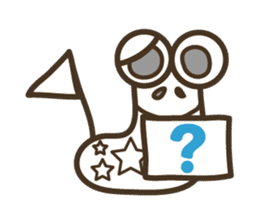 A green caterpillar & geometric patterns sticker #1196188