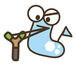 A green caterpillar & geometric patterns sticker #1196191