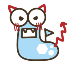 A green caterpillar & geometric patterns sticker #1196203