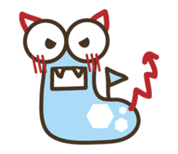 A green caterpillar & geometric patterns sticker #1196203