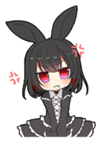 Rainbow & Monochrome Rabbit sticker #1196492