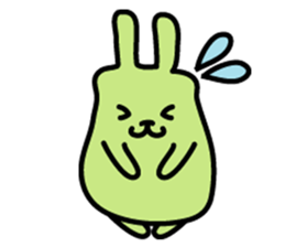 Rabbit We are a colorful sticker #1196548