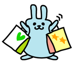 Rabbit We are a colorful sticker #1196568