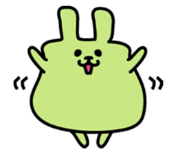 Rabbit We are a colorful sticker #1196580