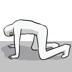 People wearing zentai have emotions