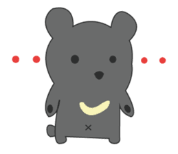 the bear ver black bear sticker #1197666
