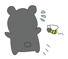 the bear ver black bear sticker #1197685