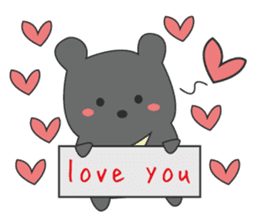 the bear ver black bear sticker #1197698