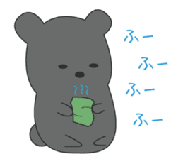 the bear ver black bear sticker #1197702