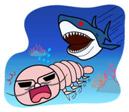 Friends and deep-sea fish sticker #1197804