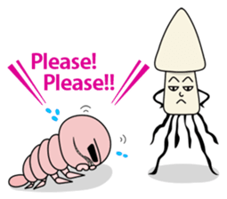 Friends and deep-sea fish sticker #1197809