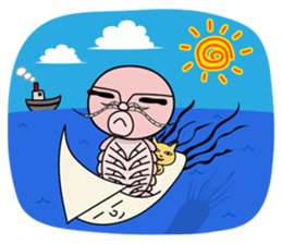 Friends and deep-sea fish sticker #1197820