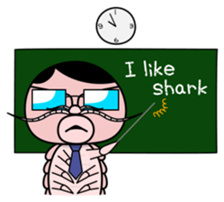 Friends and deep-sea fish sticker #1197823